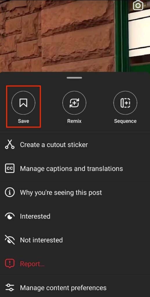 11_save the reel - Online Tech Tips Screenshot of how to save Reel on Instagram - 11_save the reel