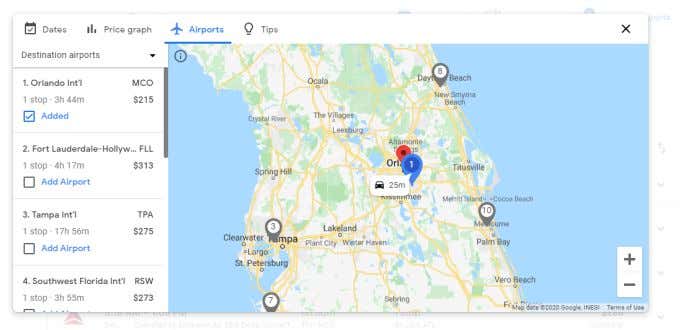 airports - Online Tech Tips Browsing Google Flights Results image 4 - airports