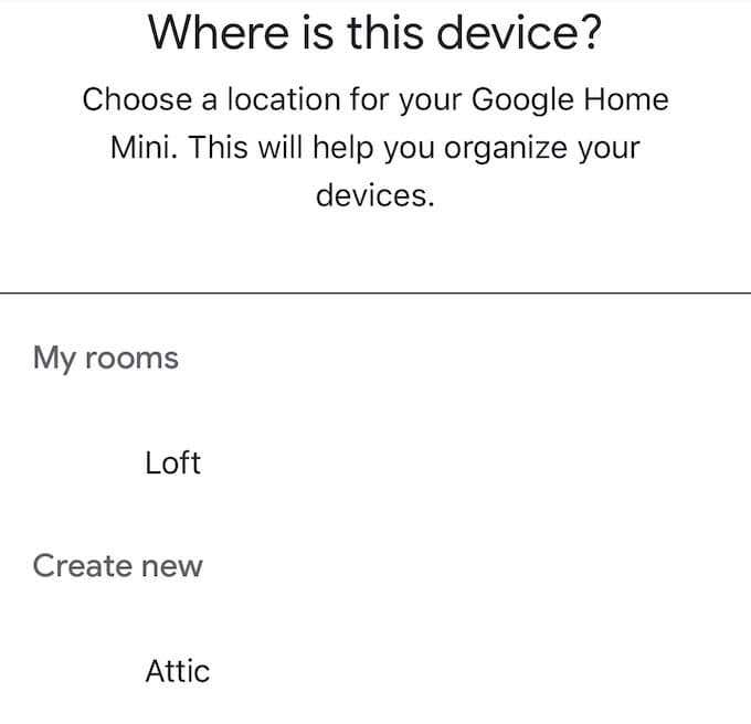 choose_room - Online Tech Tips How to Set Up Google Home image 7 - choose_room