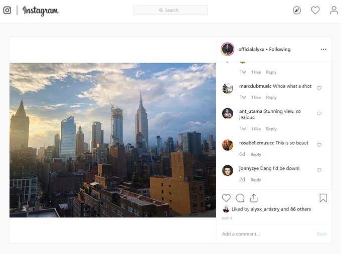 clicked on Twitter link - Online Tech Tips Sharing Instagram Posts On Other Platforms image 5 - clicked on Twitter link