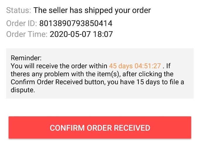 confirm-order-received - Online Tech Tips Tips And Tricks For Using AliExpress image 2 - confirm-order-received