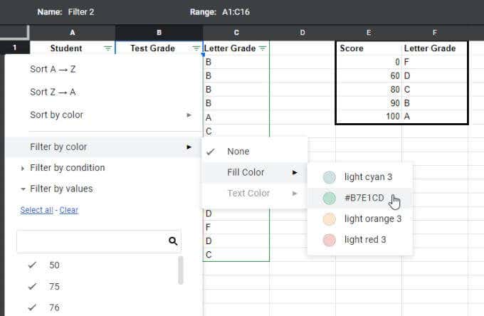 filter-by-color - Online Tech Tips Filter by Color in Google Sheets image - filter-by-color