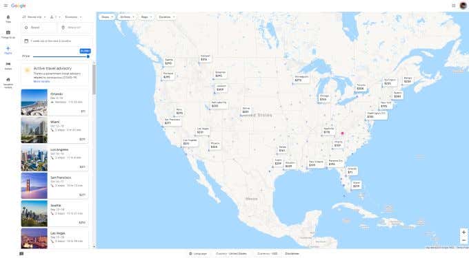 google-flights-explore - Online Tech Tips Using Google Flights Explore image - google-flights-explore