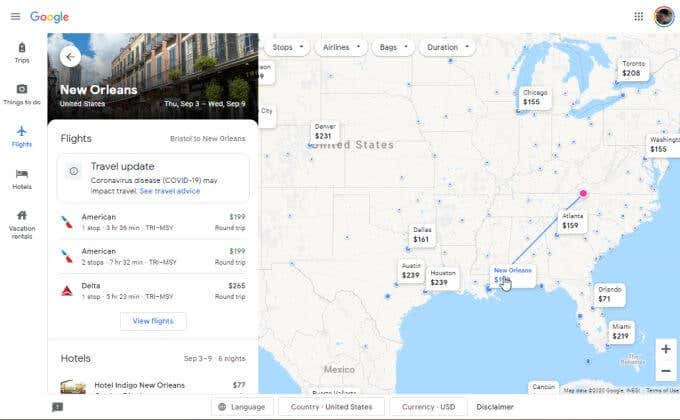 google-flights-explore2 - Online Tech Tips Using Google Flights Explore image 2 - google-flights-explore2