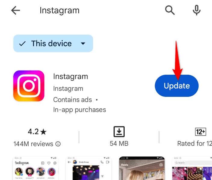 instagram-links-not-working-how-to-fix-the-issue-5-compressed - Online Tech Tips Update instagram app on Android - instagram-links-not-working-how-to-fix-the-issue-5-compressed