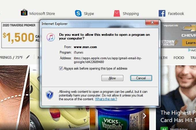 internet-explorer-itms - Online Tech Tips Why Do iOS Links Open Automatically? image 9 - internet-explorer-itms