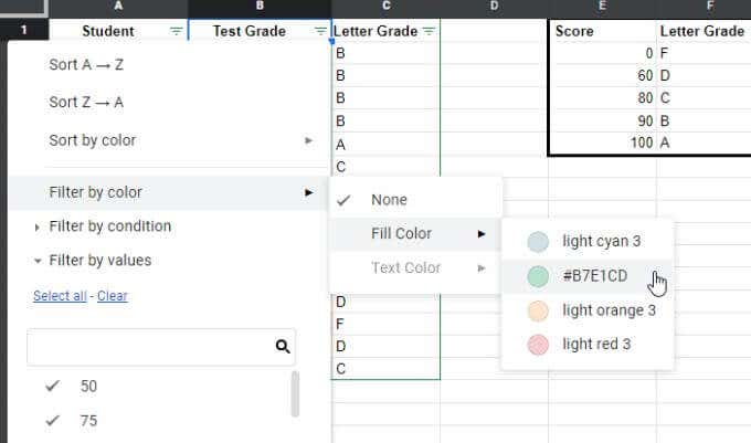 sort-by-color - Online Tech Tips Sort by Color in Google Sheets image 3 - sort-by-color