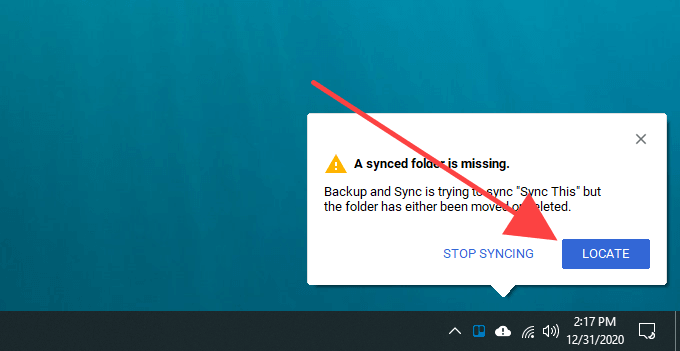 04-Locate-Google-Drive - Online Tech Tips Method 2: Quit Backup and Sync and Relocate Google Drive Folder image 3 - 04-Locate-Google-Drive