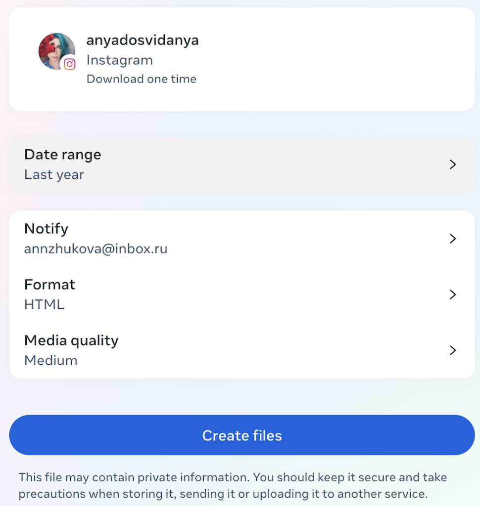 04_tweak your file settings - Online Tech Tips Screenshot of download file settings on Instagram - 04_tweak your file settings