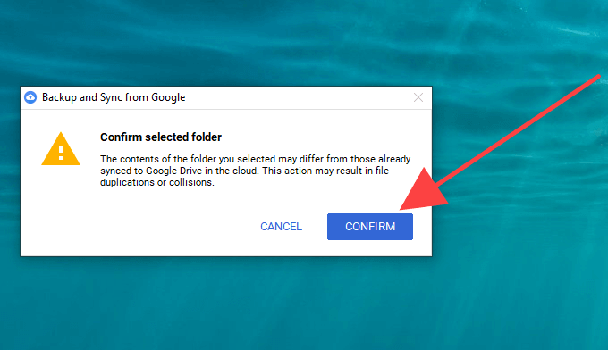 06-Confirm - Online Tech Tips Method 2: Quit Backup and Sync and Relocate Google Drive Folder image 5 - 06-Confirm
