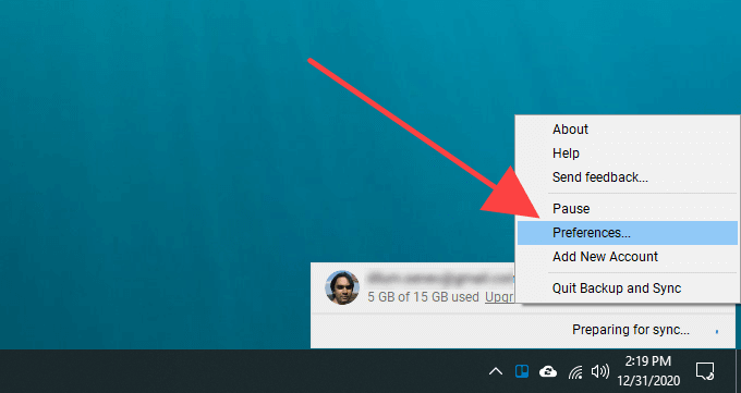 07-Backup-and-Sync-Preferences - Online Tech Tips Method 3: Disconnect From Google Account and Reconnect image - 07-Backup-and-Sync-Preferences