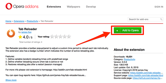 add-opera - Online Tech Tips Auto Refresh Pages In Opera image - add-opera