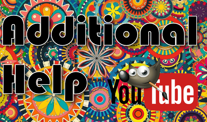 Additional-Help - Online Tech Tips Using GIMP: Additional Help image - Additional-Help