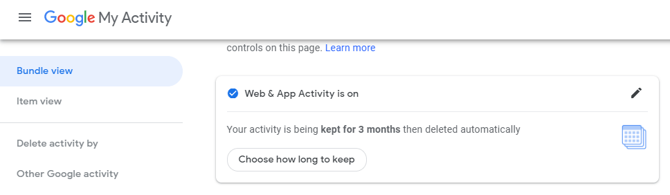 choose-how-long-keep - Online Tech Tips How To Delete Your Google Account Data image 7 - choose-how-long-keep