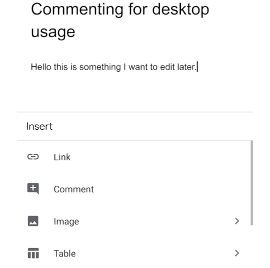 commenting-google-docs-app-1 - Online Tech Tips Highlight & Comment On The Google Docs App For Easier Desktop Editing image - commenting-google-docs-app-1
