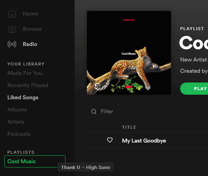 drag - Online Tech Tips How to Create a Playlist on Spotify image 4 - drag