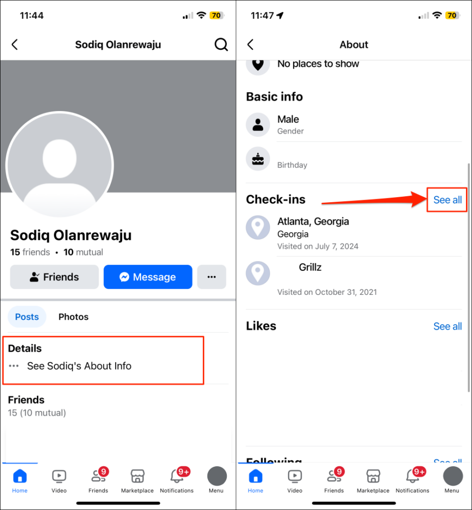 facebook-location-08 - Online Tech Tips Steps to check someone - facebook-location-08's check-ins on Facebook
