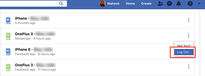 fb-desktop-log-out - Online Tech Tips Log Out Of Facebook Messenger Using The Facebook Desktop Version image 3 - fb-desktop-log-out