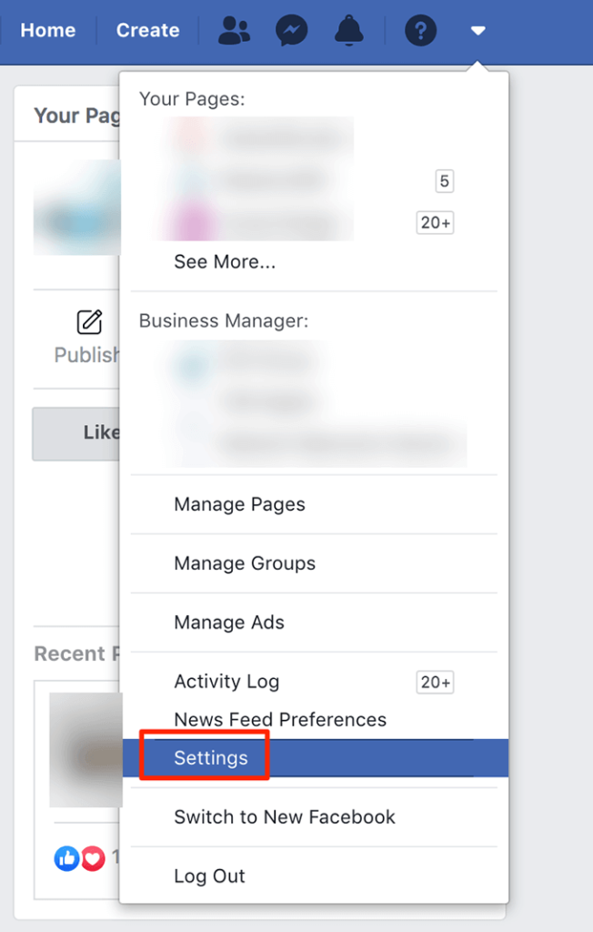 fb-desktop-settings - Online Tech Tips Log Out Of Facebook Messenger Using The Facebook Desktop Version image - fb-desktop-settings