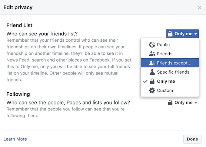 fb_friends-except_screenshot - Online Tech Tips Hide One Facebook Friend From Another image 3 - fb_friends-except_screenshot