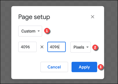 Google-Drawings-Page-Setup-Options - Online Tech Tips How to Make Twitch Emotes Online image 2 - Google-Drawings-Page-Setup-Options