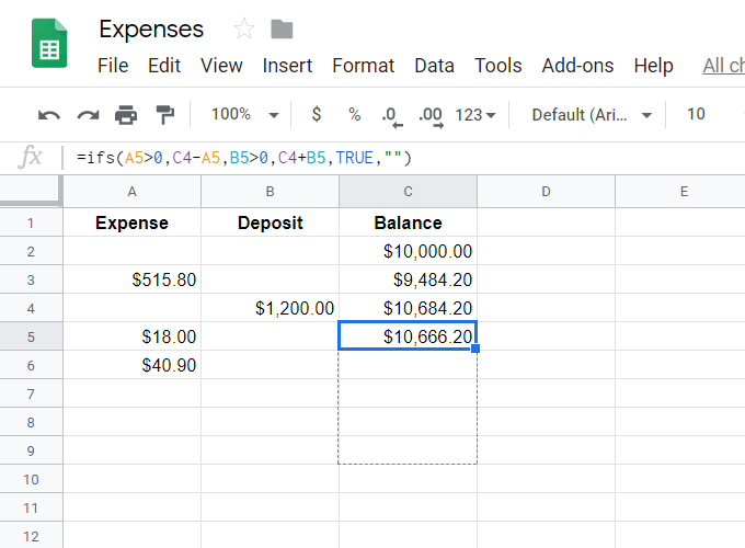 google-sheets-copy-formula - Online Tech Tips Automatically Add & Subtract In a Spreadsheet image 4 - google-sheets-copy-formula