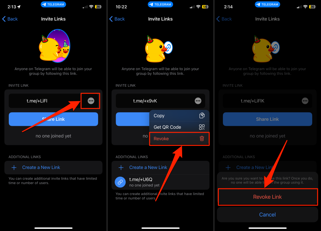 image - Online Tech Tips Steps to revoke Telegram group invite link - image