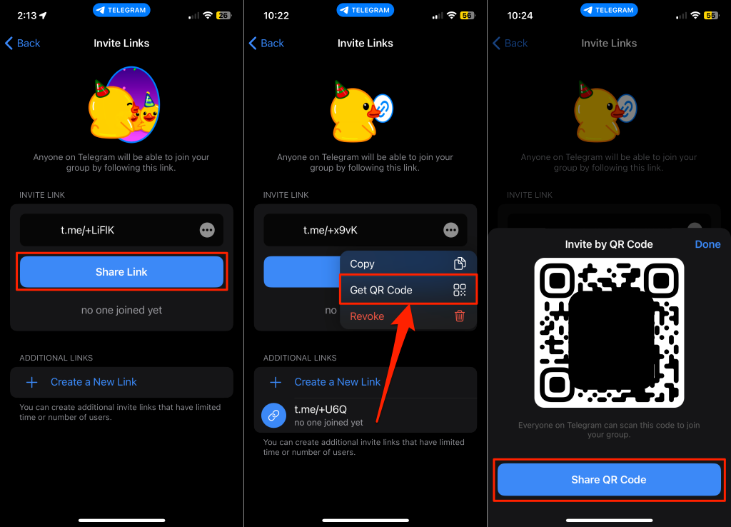 image - Online Tech Tips Steps to share a Telegram group chat link as QR code - image