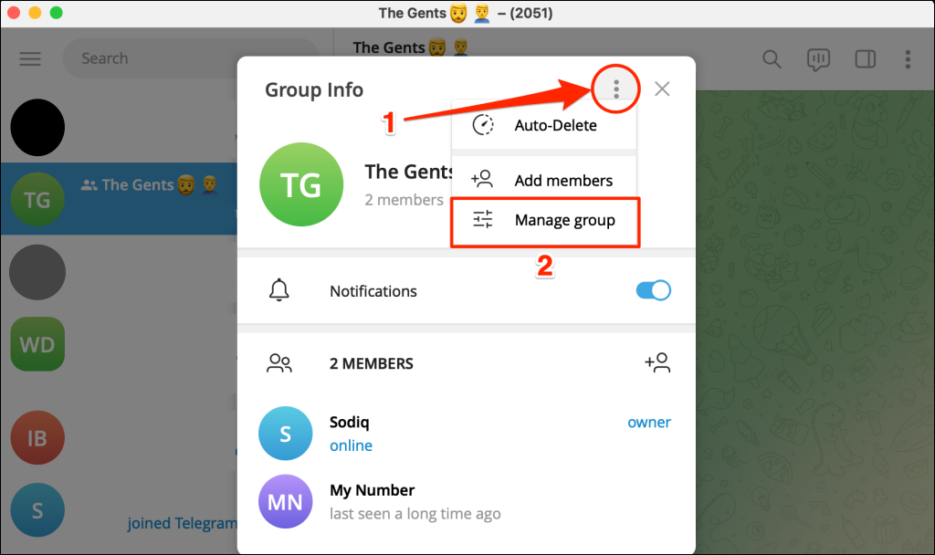 image - Online Tech Tips Steps to find group invite link in the Telegram desktop app - image