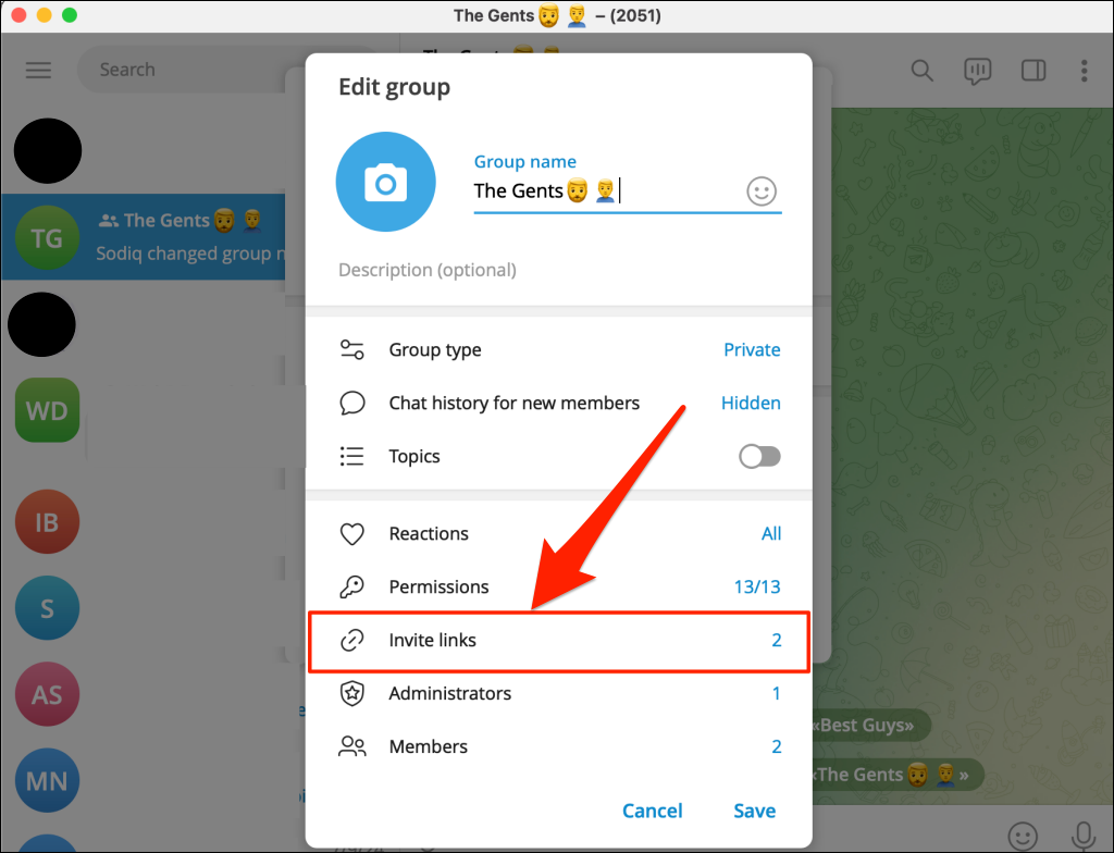 image - Online Tech Tips "Invite links" option for a Telegram group - image