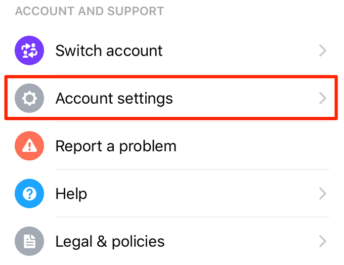 Log Out Of Facebook Messenger On iPhone image 2 - iphone-account-settings