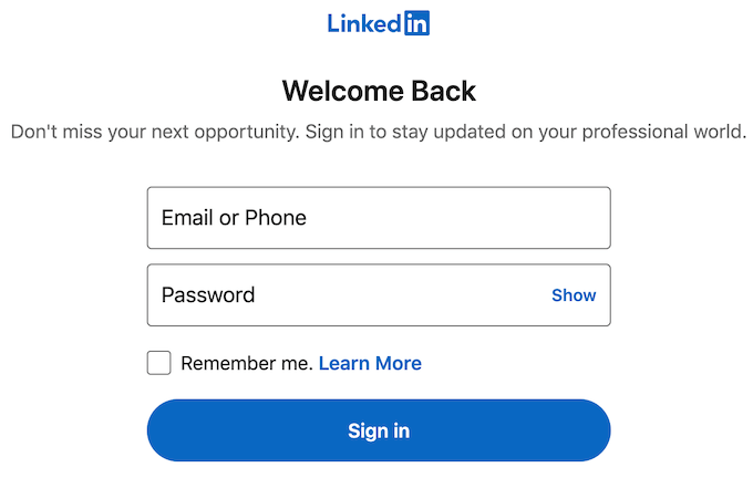 linkedin-sign-in - Online Tech Tips How to Post an Article on LinkedIn image - linkedin-sign-in