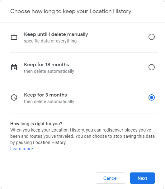 location-data-google-auto-delete - Online Tech Tips How To Delete Your Google Account Data image 15 - location-data-google-auto-delete