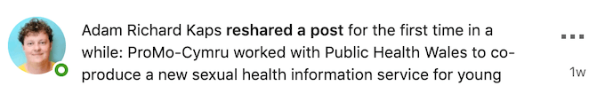 reshare_notification - Online Tech Tips Why Post an Article on LinkedIn image 3 - reshare_notification