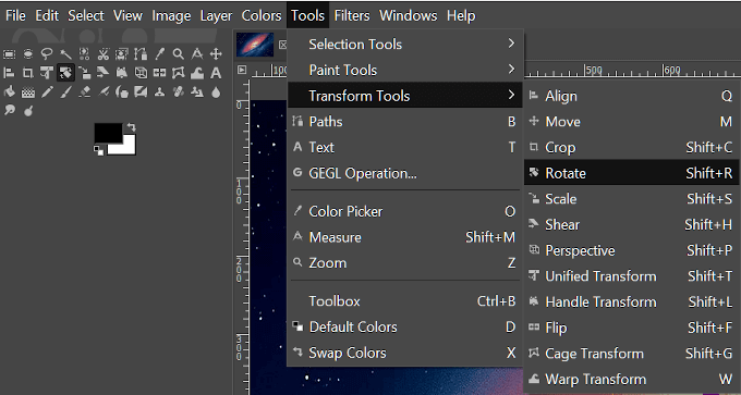 Rotation-3 - Online Tech Tips Using GIMP: Learning The Basics image 15 - Rotation-3