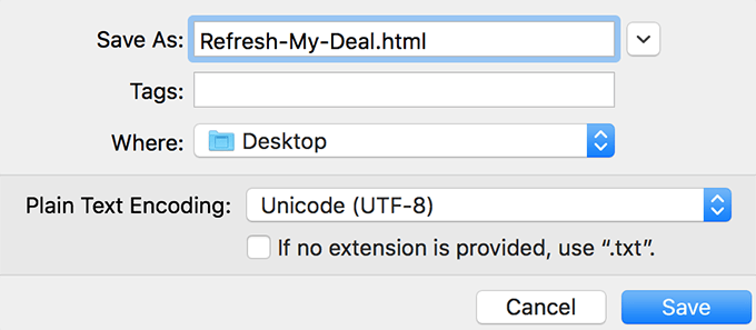 save-html-file - Online Tech Tips Create a Custom Web Page To Auto Refresh Web Pages image 2 - save-html-file