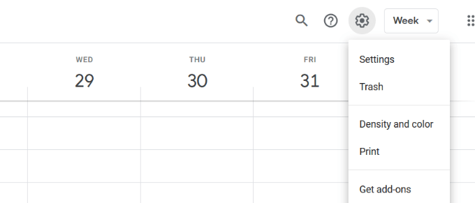 settings - Online Tech Tips How To Sync All Your Calendars image - settings