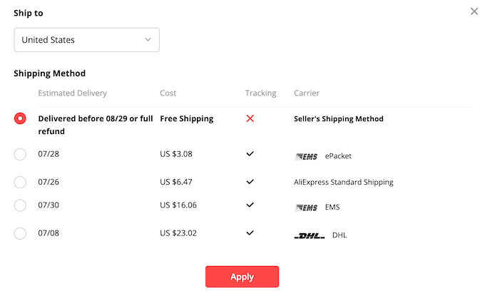 shipping_aliexpress - Online Tech Tips Tips And Tricks For Using AliExpress image 3 - shipping_aliexpress
