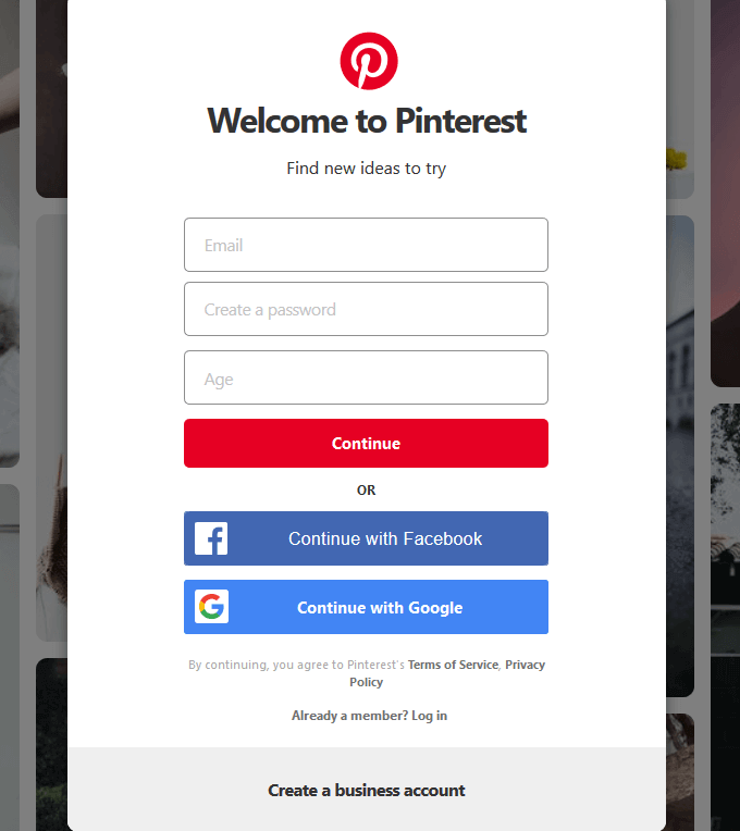 sign-up - Online Tech Tips A Beginner’s Guide to Pinterest image 4 - sign-up