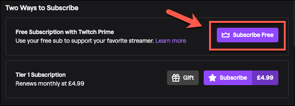 Twitch-Subscribe-Free - Online Tech Tips Using Your Free Twitch Prime Channel Subscription image 2 - Twitch-Subscribe-Free