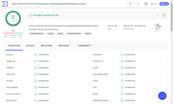 virustotal - Online Tech Tips VirusTotal File Scanner image - virustotal